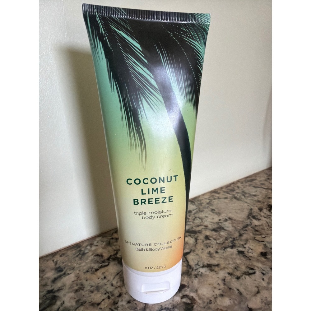 Bath & Body Works Body Cream 8oz Coconut‎ Lime Breeze Signature Collection